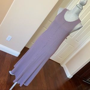 lilac lavender maxi dress anthro cotton